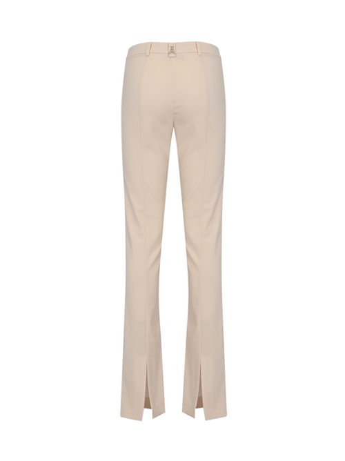 Pantaloni slim in crêpe stretch Warm Ivory Patrizia Pepe | 8P0781 A6F5W409